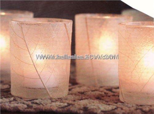Glass candle holder, candle jar, container (glass candle holder) glass candle holder